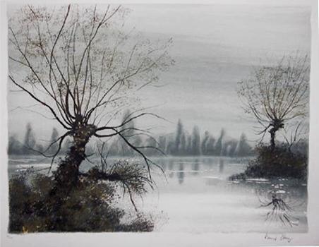 Lake Lithograph | Bernard Charoy,{{product.type}}