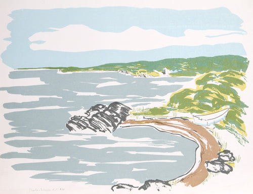 Lakeside Rocks Screenprint | Justin Palmyra,{{product.type}}
