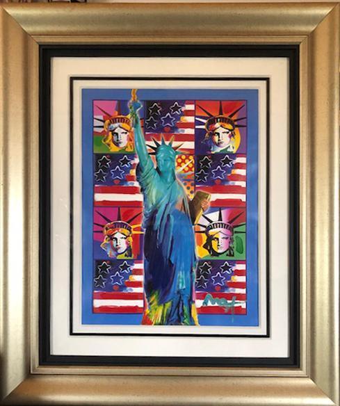 Land of the Free, Home of the Brave Acrylic | Peter Max,{{product.type}}