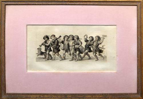 Ländliche Musik (Rural Music) Etching | Ferdinand Laufberger,{{product.type}}