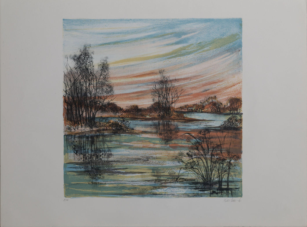 Landscape at Sunset Lithograph | Jeanin Kostia-Blancheteau,{{product.type}}