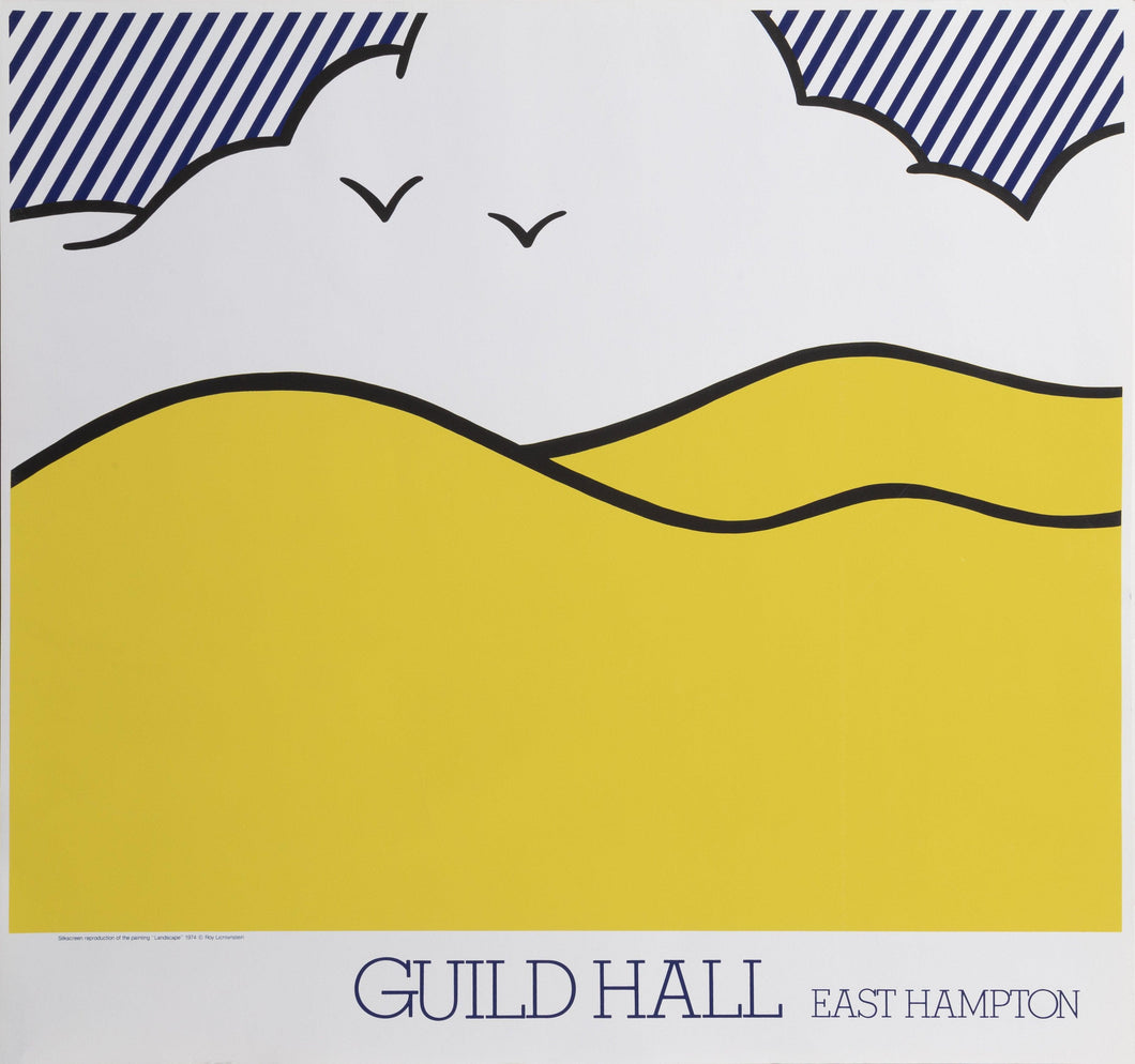 Landscape - Guild Hall, East Hampton Poster | Roy Lichtenstein,{{product.type}}