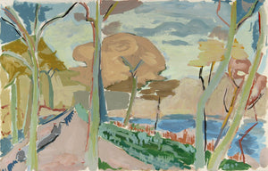 Landscape II Watercolor | Huguette Baudrot,{{product.type}}