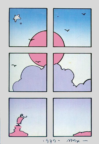 Landscape in Window Ephemera | Peter Max,{{product.type}}