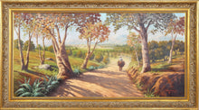 Landscape with Horseback Rider on Pathway Oil | Guadagno,{{product.type}}