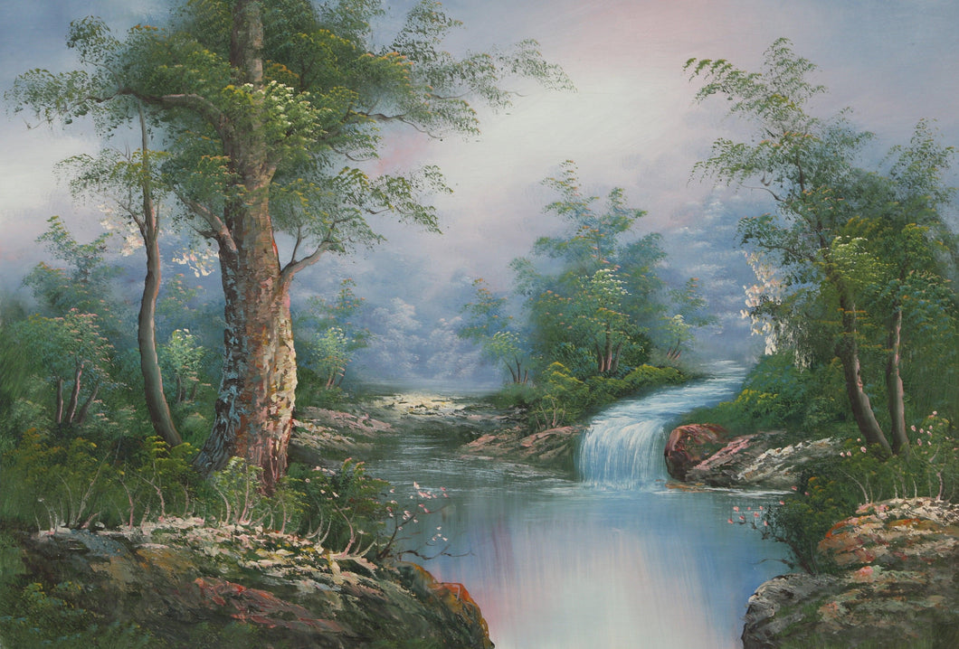 Landscape with Waterfall (176) Oil | Shumu Fu,{{product.type}}