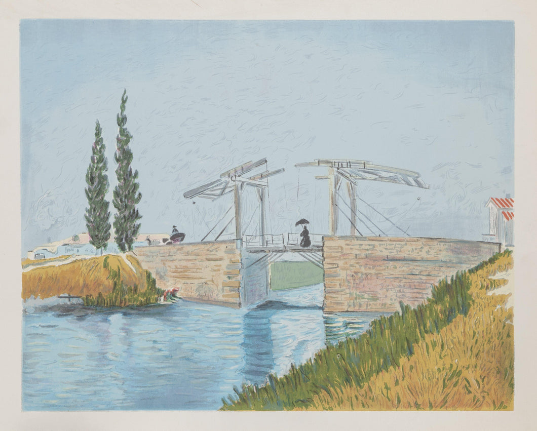 Langlois Bridge at Arles screenprint | Vincent van Gogh,{{product.type}}