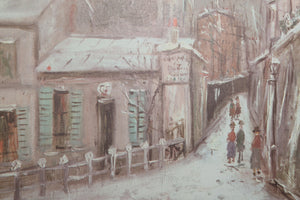 Lapin Agile in Winter Lithograph | Maurice Utrillo,{{product.type}}
