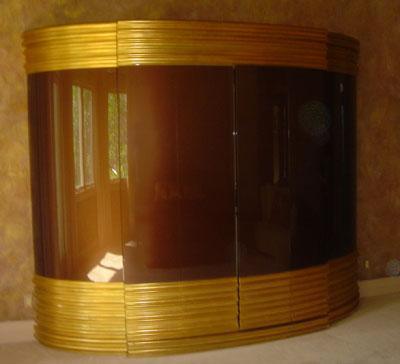 Large Gold and Chocolate Brown Armoire Furniture | Furniture,{{product.type}}