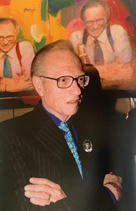 Larry King Acrylic | Peter Max,{{product.type}}