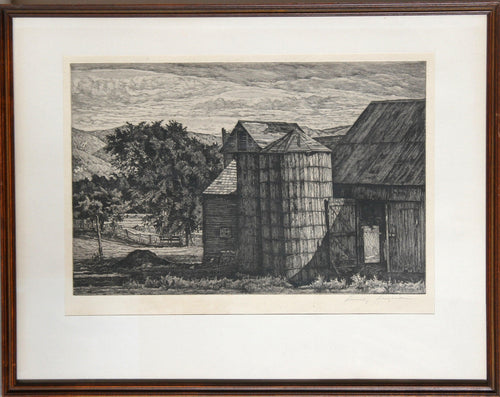 Late Shadows Etching | Luigi Lucioni,{{product.type}}