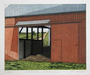 Latent Pastures - A Roadside Pause Etching | Katherine E. Gallagher,{{product.type}}