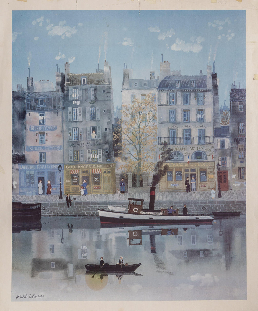 Le Canal poster | Michel Delacroix,{{product.type}}