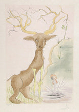 Le Cerf se voyant dans l'eau Lithograph | Salvador Dalí,{{product.type}}