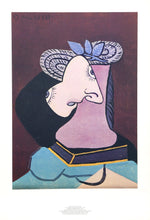 Le Chapeau de Paille au Feuilage Bleu Lithograph | Pablo Picasso,{{product.type}}