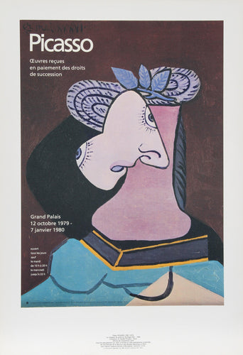 Le Chapeau de Paille au Feuillage Bleu Lithograph | Pablo Picasso,{{product.type}}