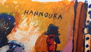 Le Ciel est Bleu (Hannouka) Lithograph | Theo Tobiasse,{{product.type}}