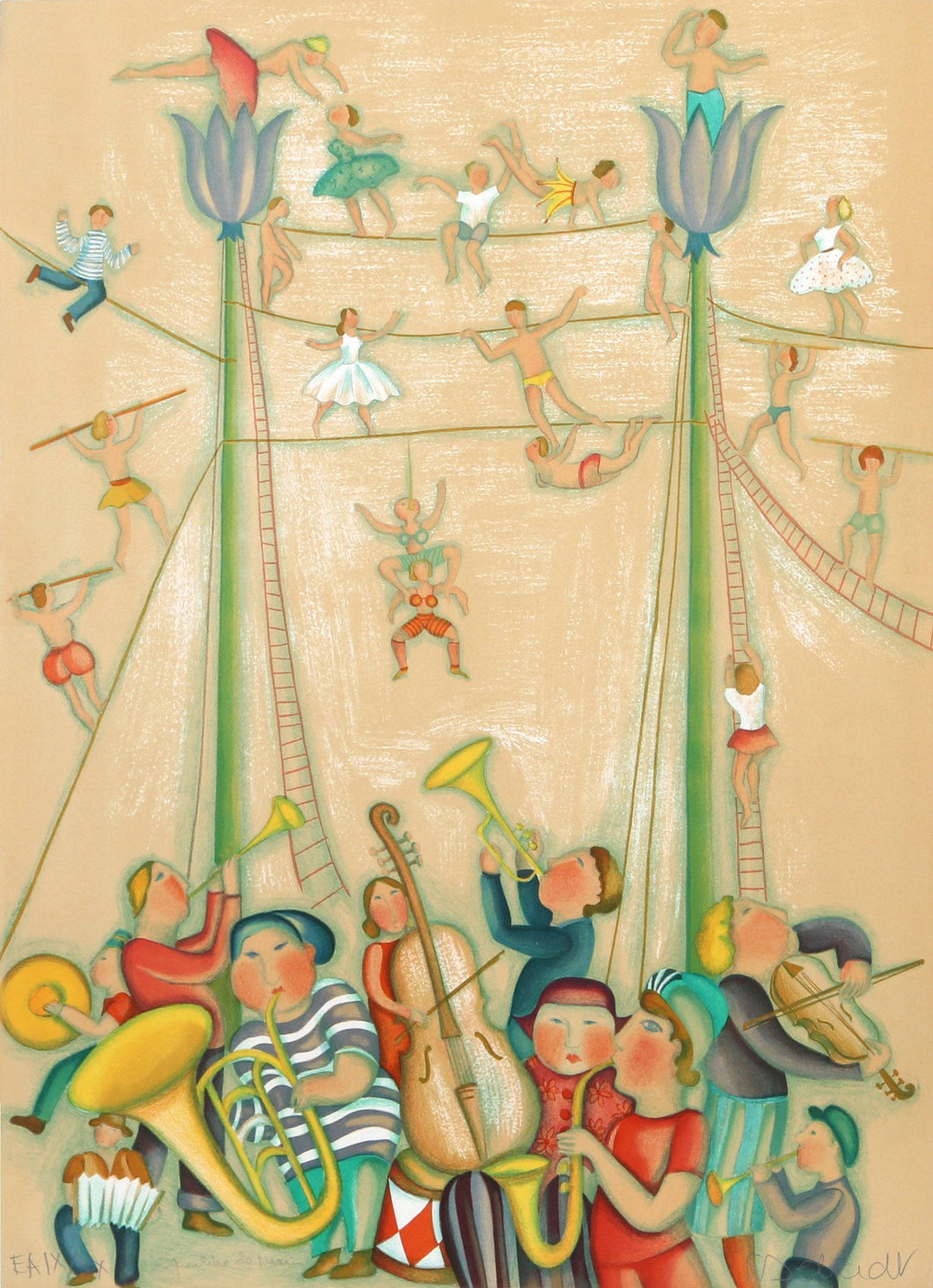 Le Cirque Lithograph | Françoise Deberdt,{{product.type}}