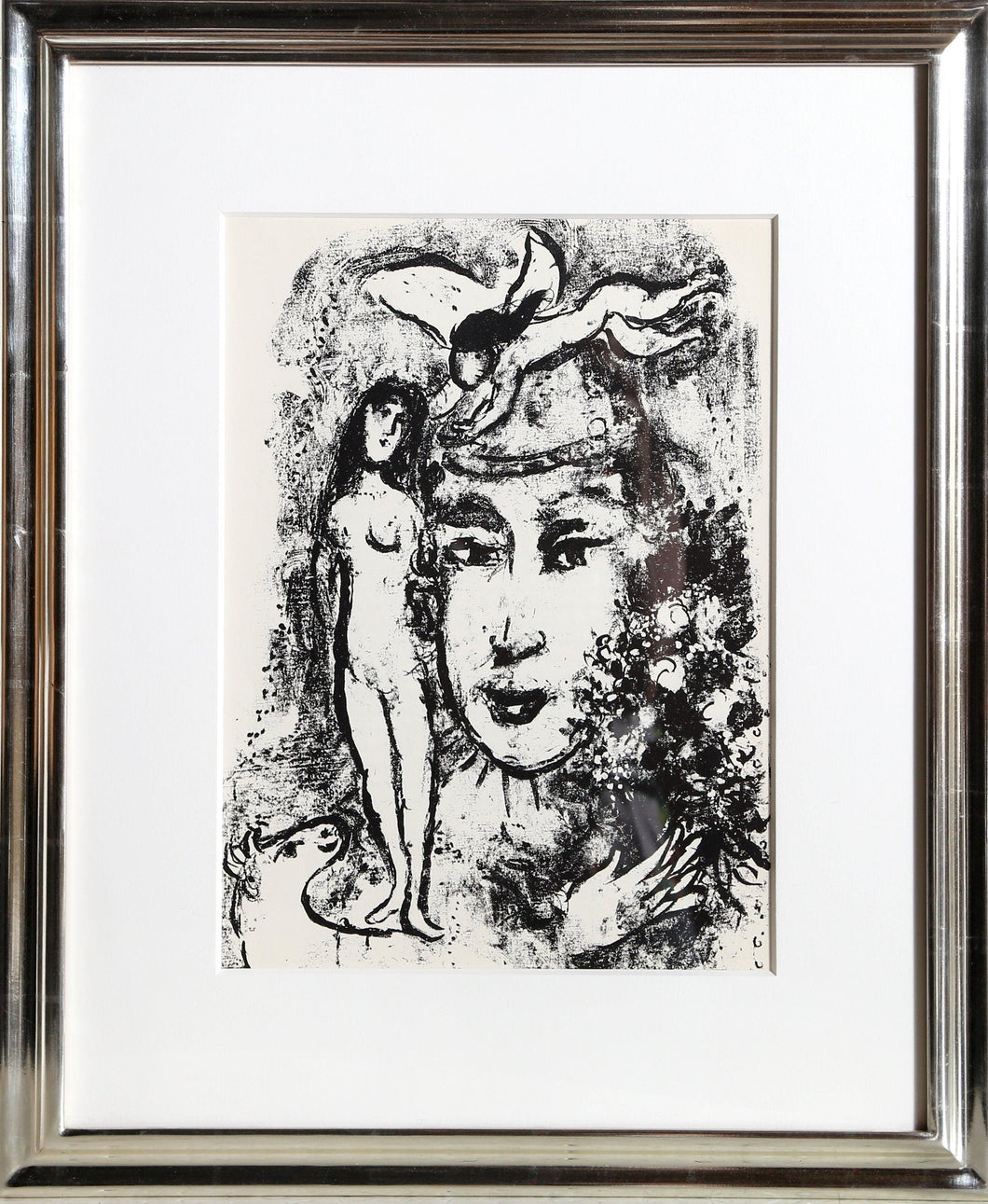 Le Clown Blanc from Derrière le Miroir (Cramer 59) Lithograph | Marc Chagall,{{product.type}}