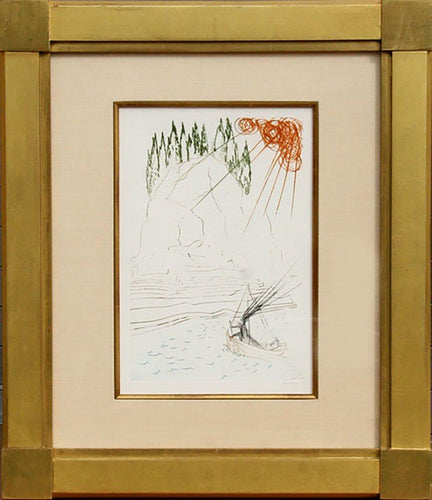 Le Combat avec Morhoult from Tristan et Iseult Etching | Salvador Dalí,{{product.type}}