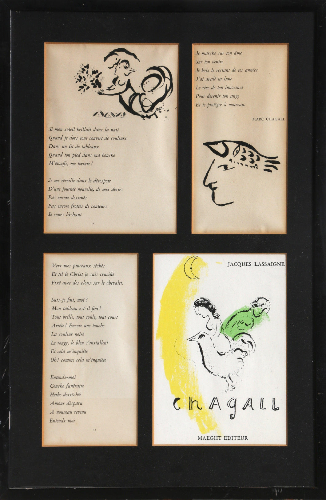 Le Coq au Croissant Lithograph | Marc Chagall,{{product.type}}