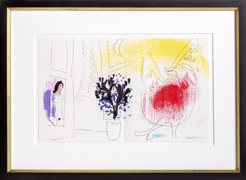 Le Coq Rouge Lithograph | Marc Chagall,{{product.type}}