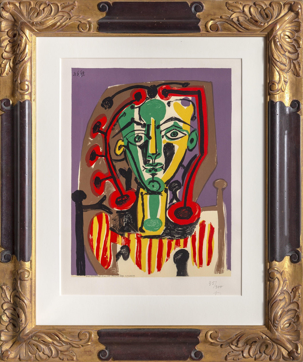 Le Corsage Rayé Lithograph | Pablo Picasso,{{product.type}}