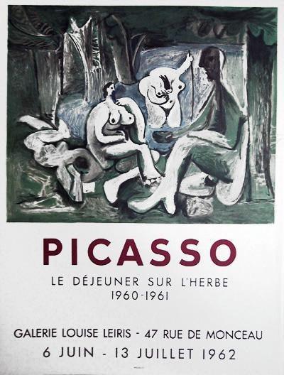 Le Dejeuner sur l'Herbe - Galerie Louise Leiris Poster | Pablo Picasso,{{product.type}}