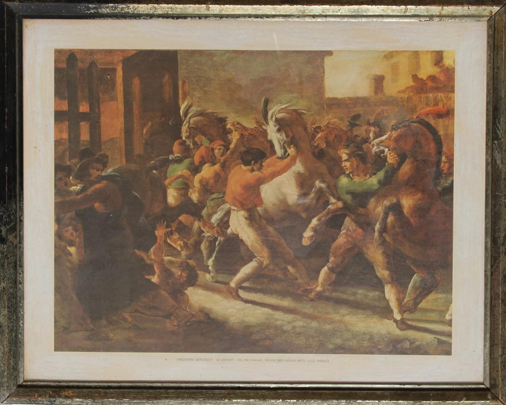 Le Depart (Horse Races in Rome) Poster | Théodore Géricault,{{product.type}}