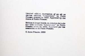 Le Entretien Lithograph | Pablo Picasso,{{product.type}}