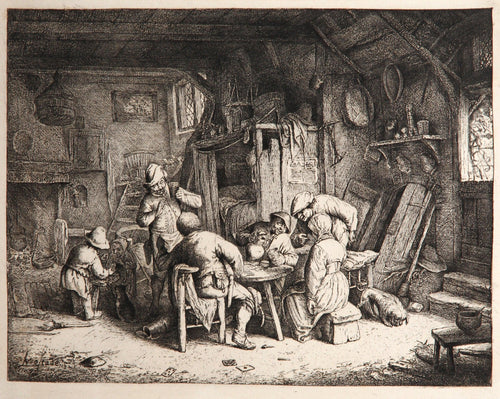Le Goute Etching | Adriaen van Ostade,{{product.type}}