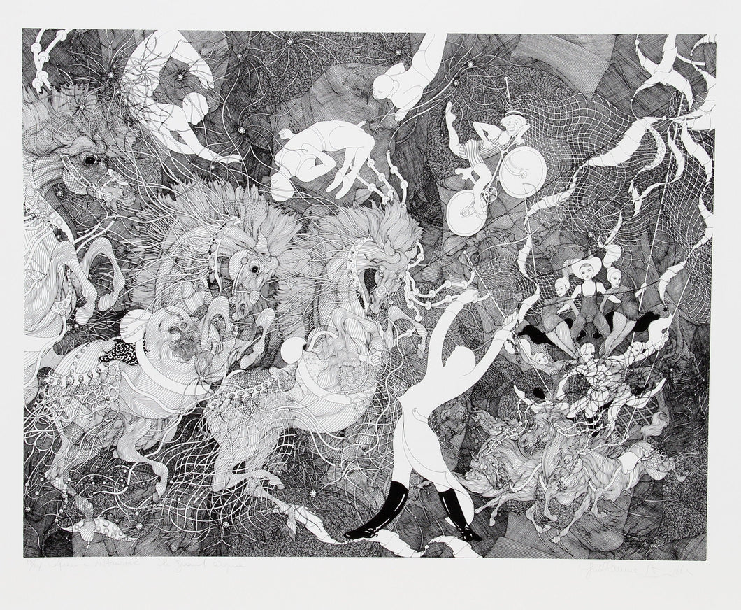 Le Grand Cirque Lithograph | Guillaume Azoulay,{{product.type}}