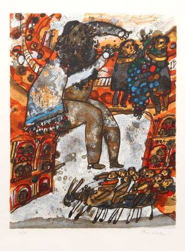 Le Grappa de Canaan Lithograph | Theo Tobiasse,{{product.type}}