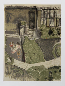 Le Jardin devant L'Atelier Lithograph | Edouard Vuillard,{{product.type}}