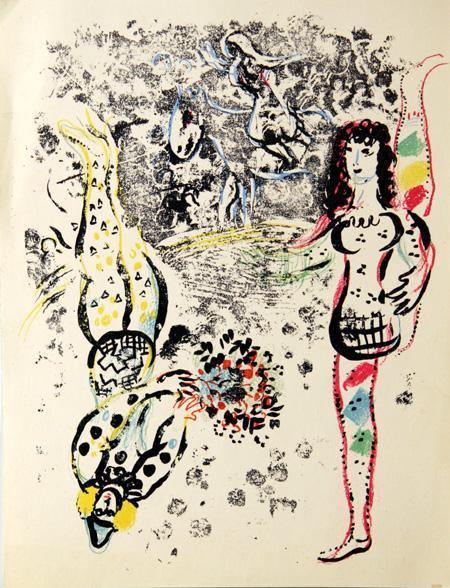 Le Jeu des Acrobates from Lithographe II Book Lithograph | Marc Chagall,{{product.type}}