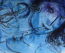 Le Joeur de Flute Lithograph | Marc Chagall,{{product.type}}