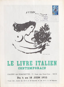 Le Livre Italien Contemporain (First Issue) Lithograph | Marc Chagall,{{product.type}}