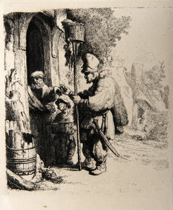 Le Marchand de Mort aux Rats (B121) Etching | Rembrandt,{{product.type}}