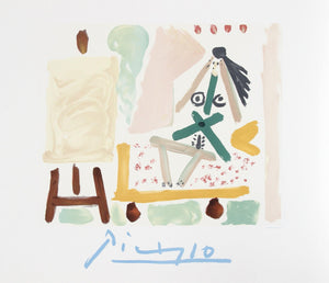 Le Modele Dans L'Atelier Lithograph | Pablo Picasso,{{product.type}}