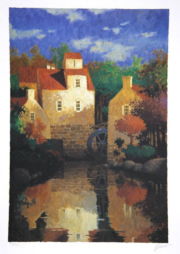 Le Moulin a Eau Lithograph | Max Hayslette,{{product.type}}