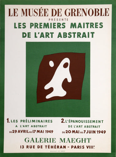 Le Musee de Grenoble - De l'Art Abstrait Poster | Jean Arp,{{product.type}}