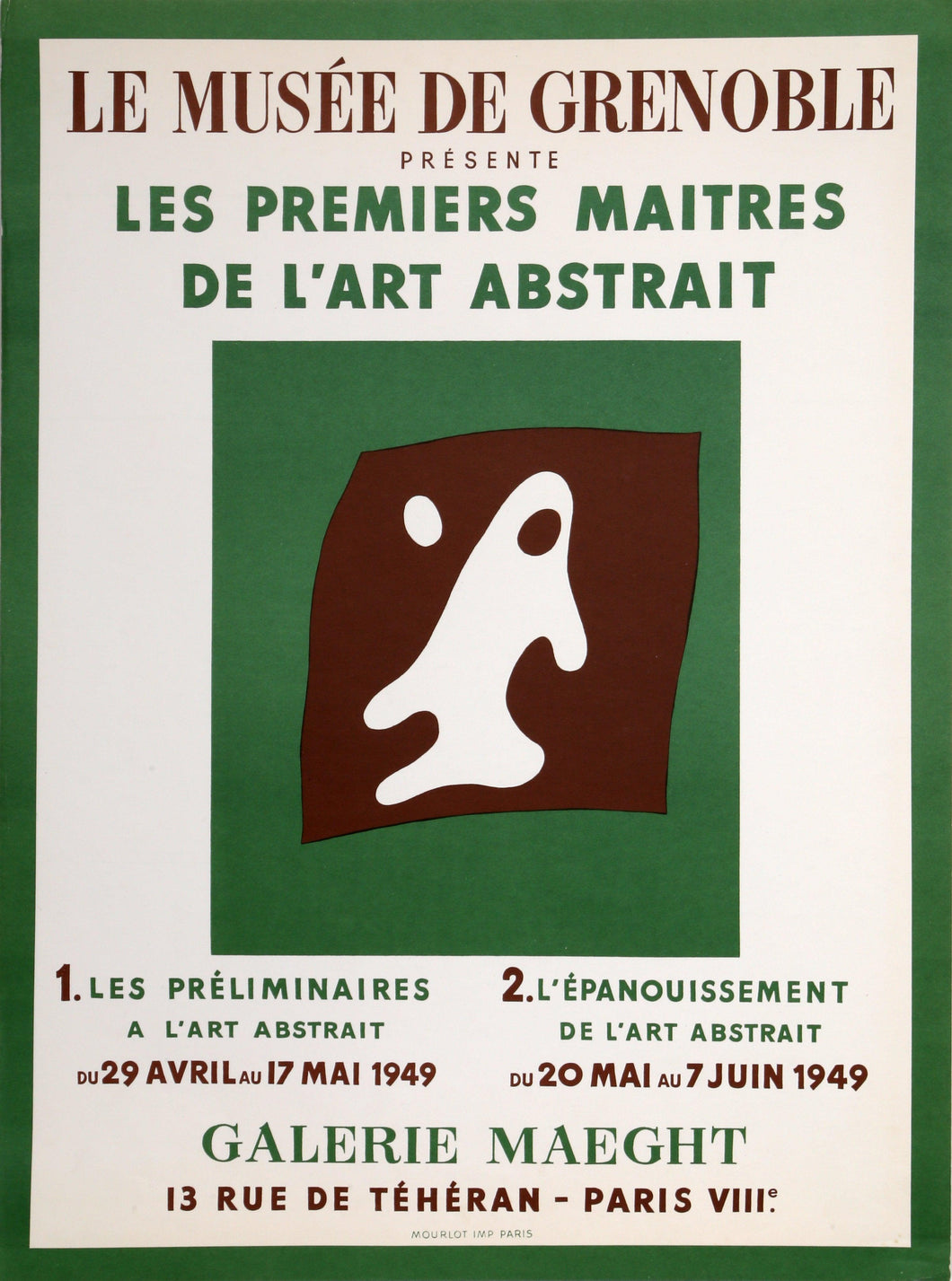 Le Musee de Grenoble - De l'Art Abstrait Poster | Jean Arp,{{product.type}}
