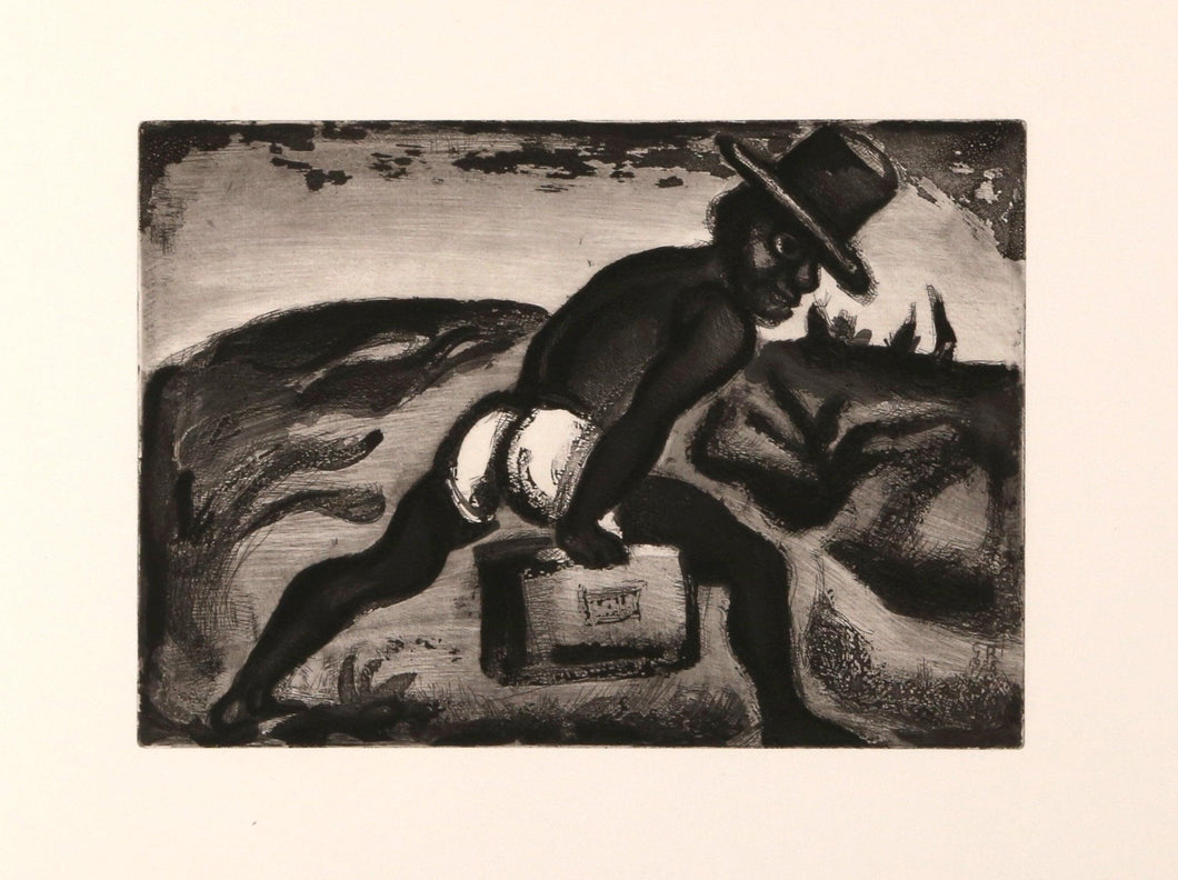 Le Noir Libere from Le Reincarnations du Pere Ubu Etching | Georges Rouault,{{product.type}}
