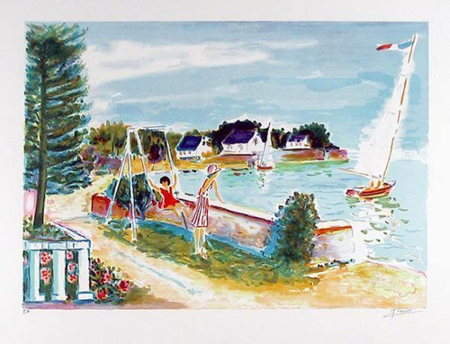 Le Parc Lithograph | Jean Claude Picot,{{product.type}}