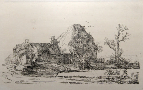 Le Paysage au Dessinateur (B219) Etching | Rembrandt,{{product.type}}