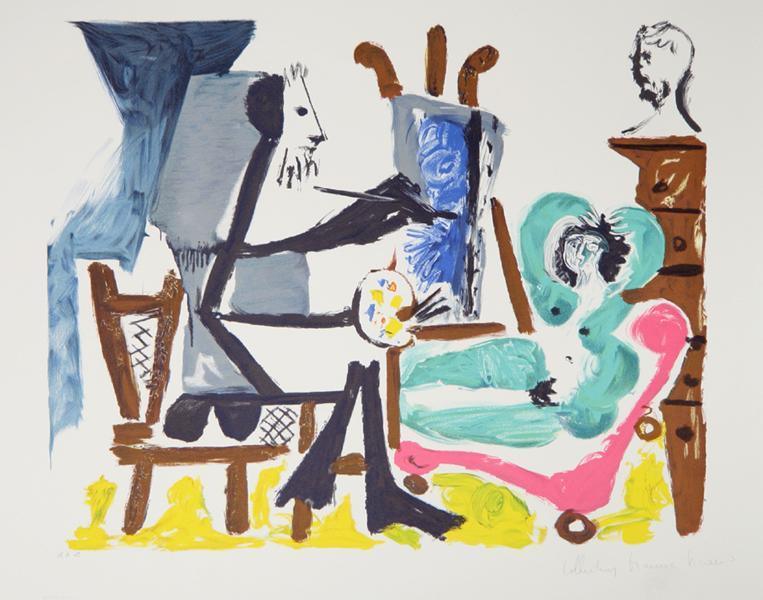 Le Peintre et son Modèle Lithograph | Pablo Picasso,{{product.type}}