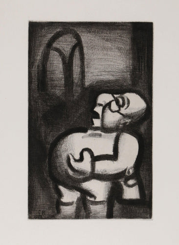 Le Pere Ubu Chantre from Le Reincarnations du Pere Ubu Etching | Georges Rouault,{{product.type}}