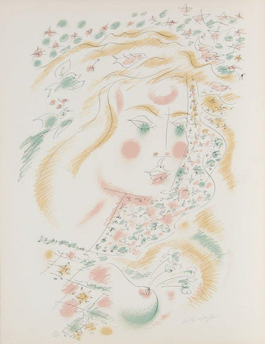 Le Philosophe au Papillon from Je Reve Portfolio Lithograph | Andre Masson,{{product.type}}