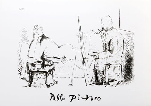 Le Pientre et son Modele Lithograph | Pablo Picasso,{{product.type}}