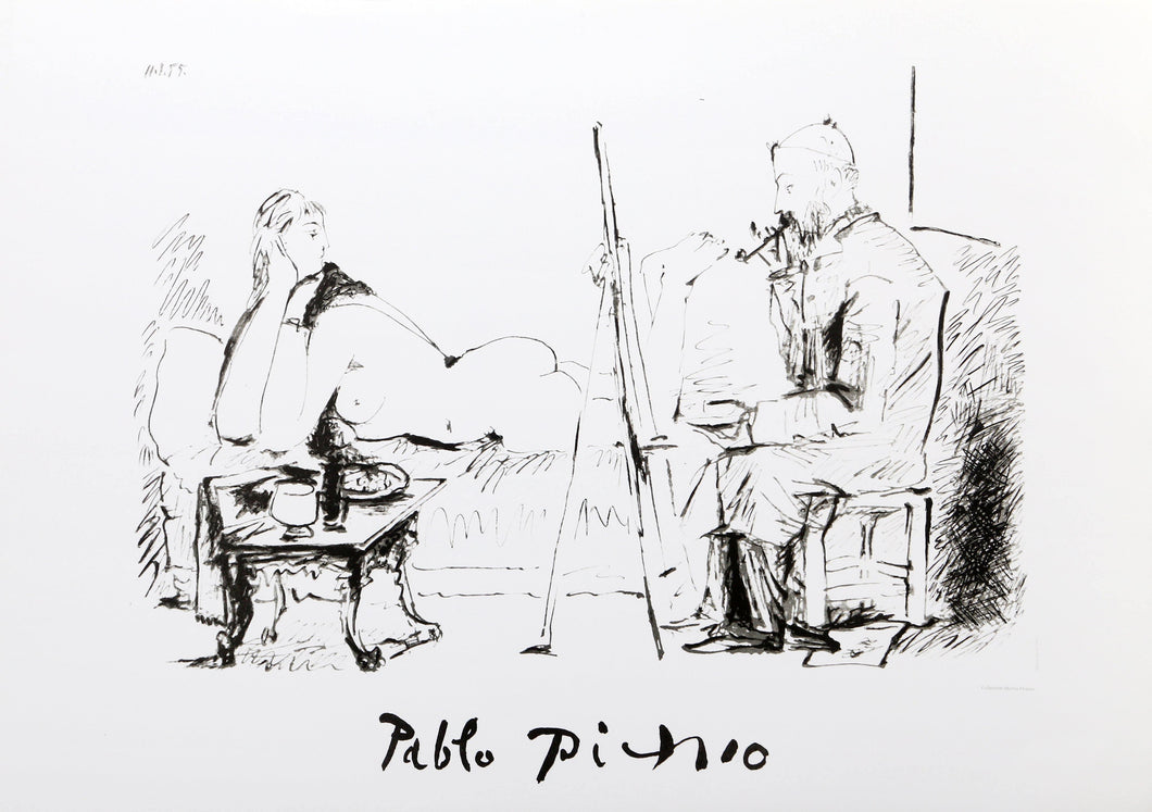 Le Pientre et son Modele Lithograph | Pablo Picasso,{{product.type}}